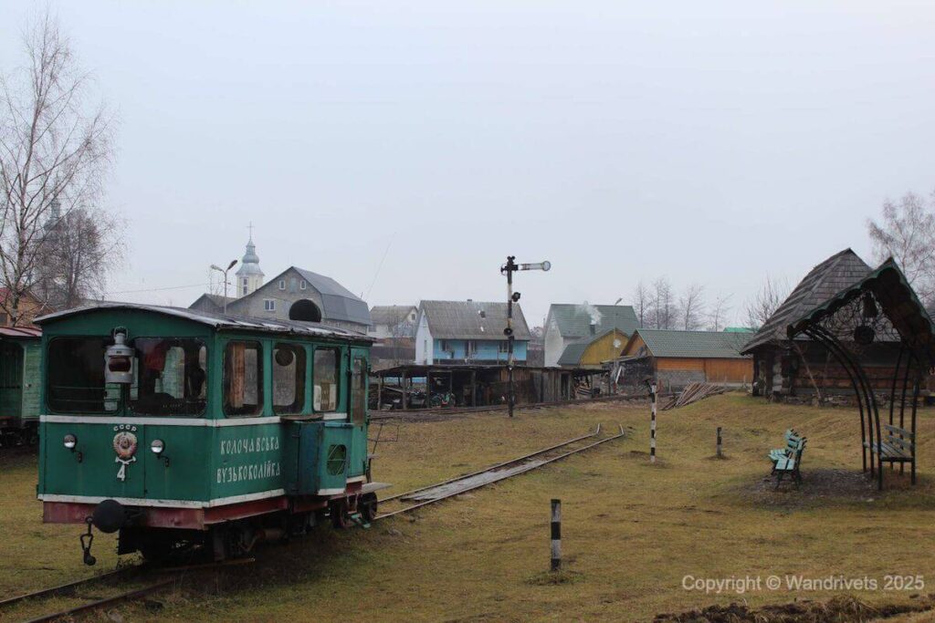Вузькоколійка в Колочаві, Закарпаття, музей під голим небом.